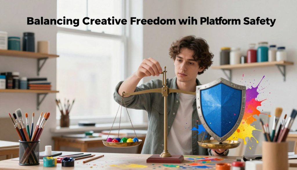 Balancing creative freedom and platform safety