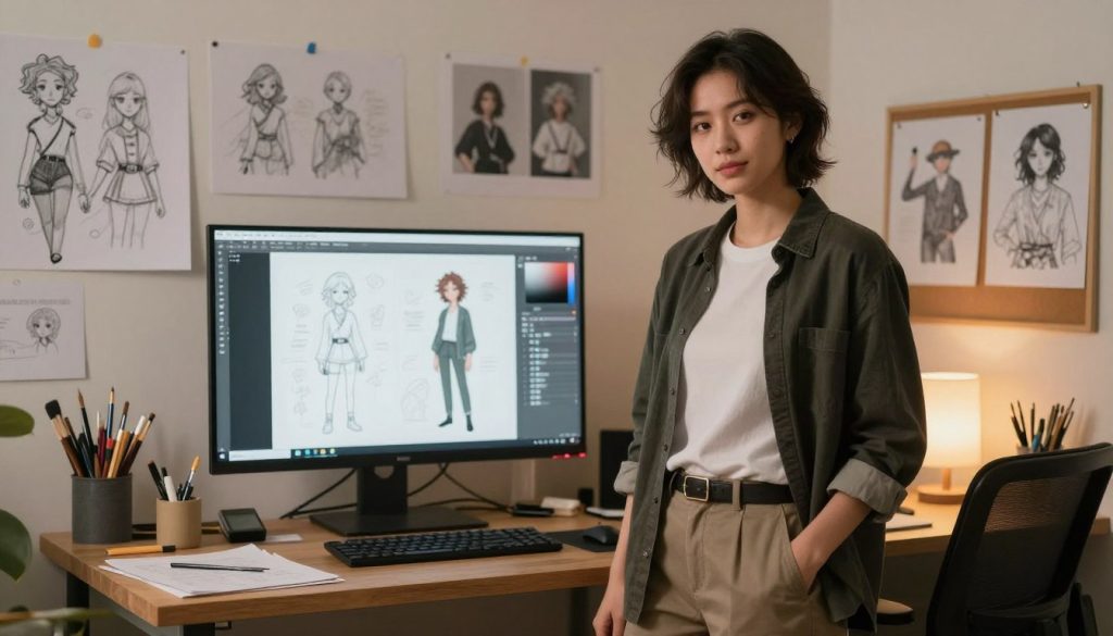 refining visuals character futanari